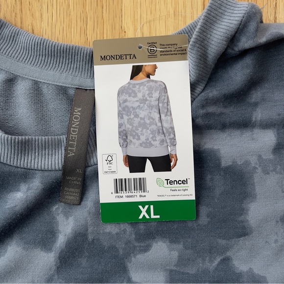 Mondetta Crew Neck Long Sleeve Lightweight Active Top Women's - Picture 5 of 12